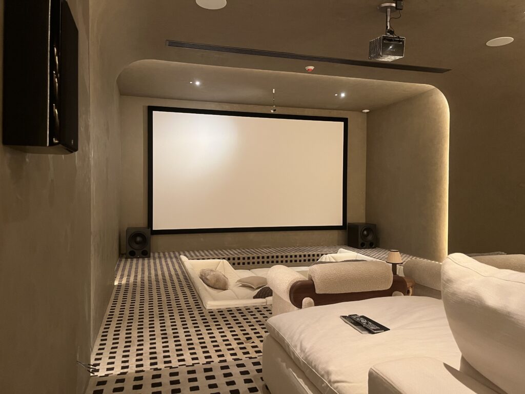 200 inch Acoustic Transparent projection screen