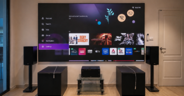 Hisense C2 Ultra ติดตั้งร่วมกับ Genius Screen Optical 8K ขนาด 110 นิ้วในห้อง Home Theater