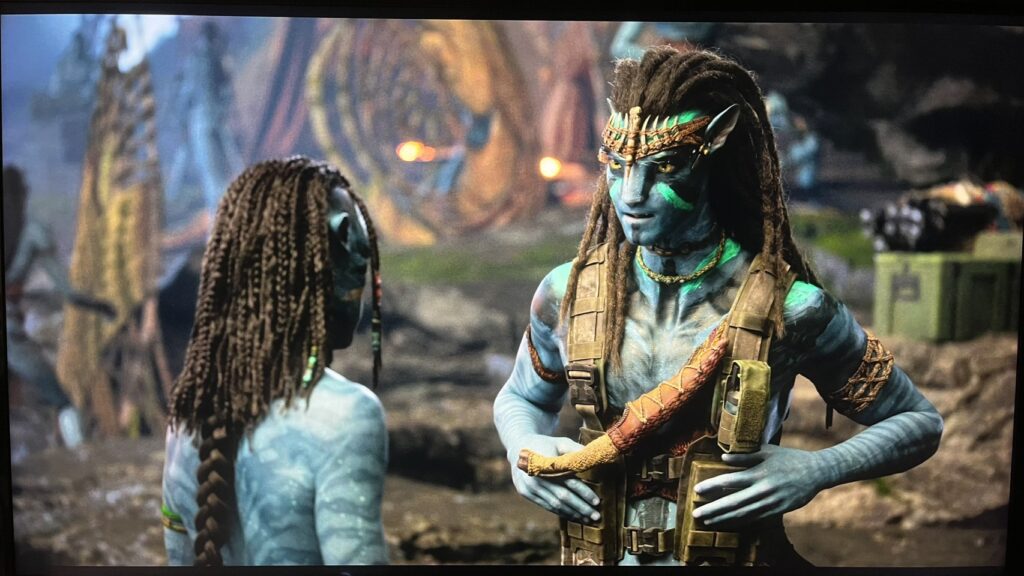 Avatar movie scene used to verify skin tone, color accuracy and image quality after Sony TV Display Calibration