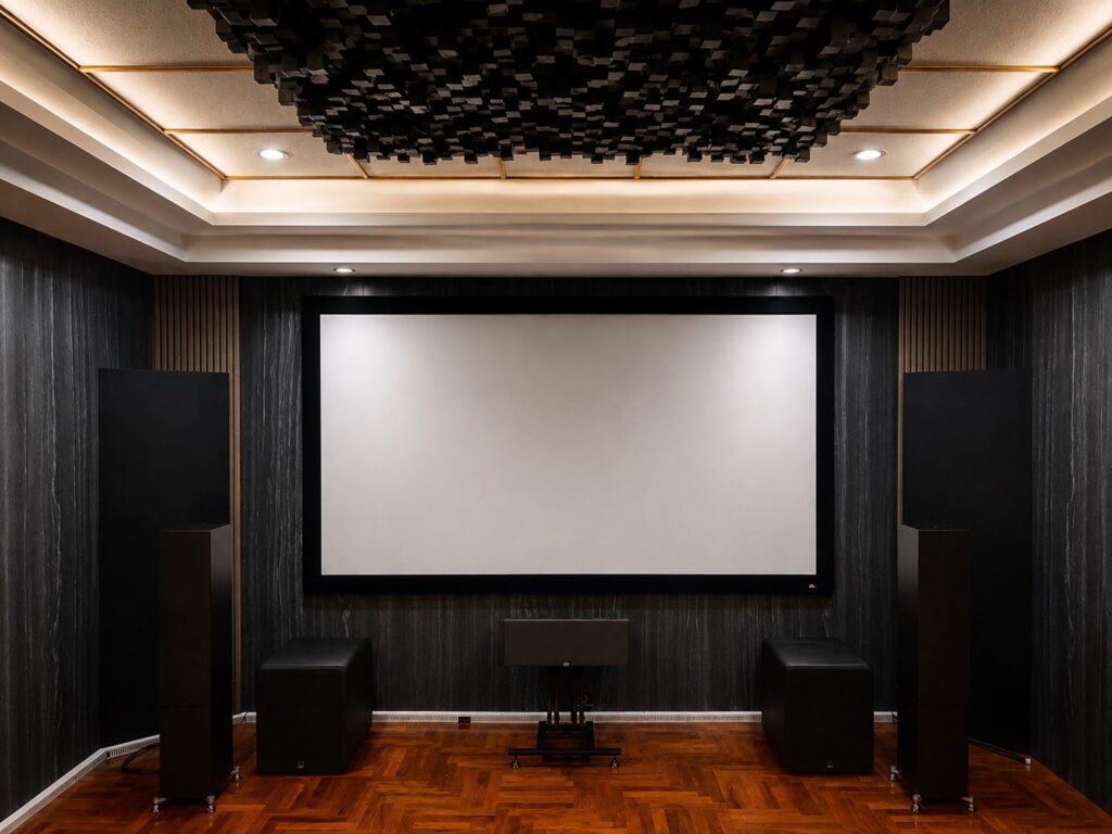 Epson EH-LS12000B Home Theater พร้อมจอ OS Screen 100 นิ้ว หลังการติดตั้งและ Video Calibration โดย HDT จังหวัดชลบุรี