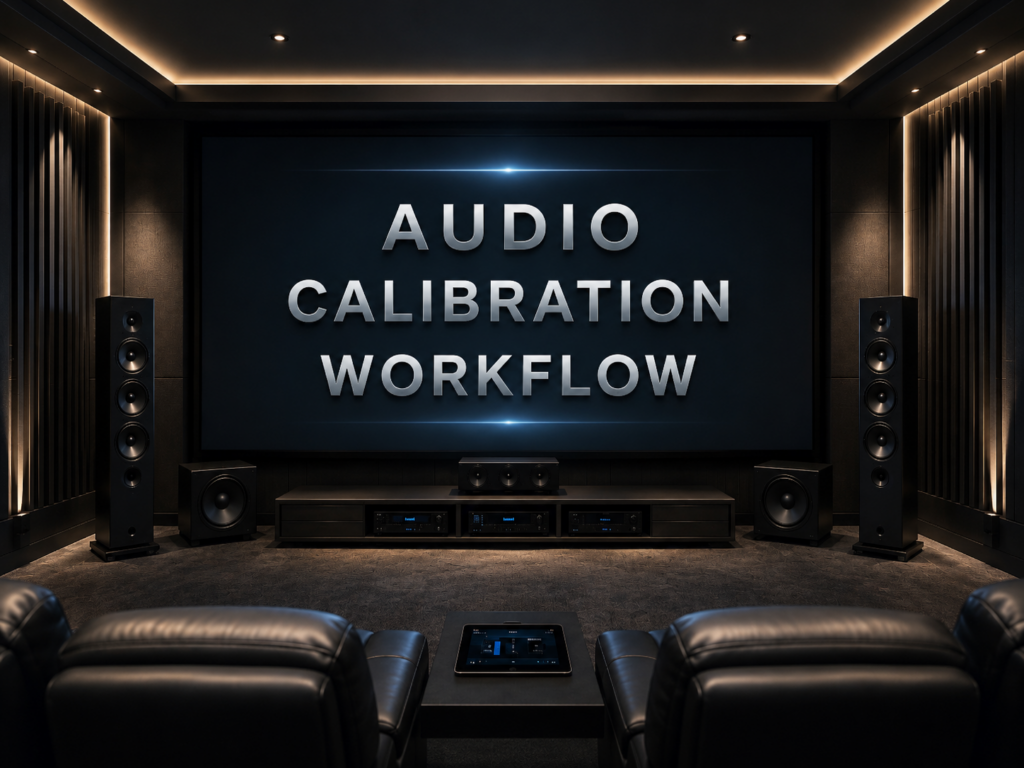 Home Theater Audio Calibration Workflow