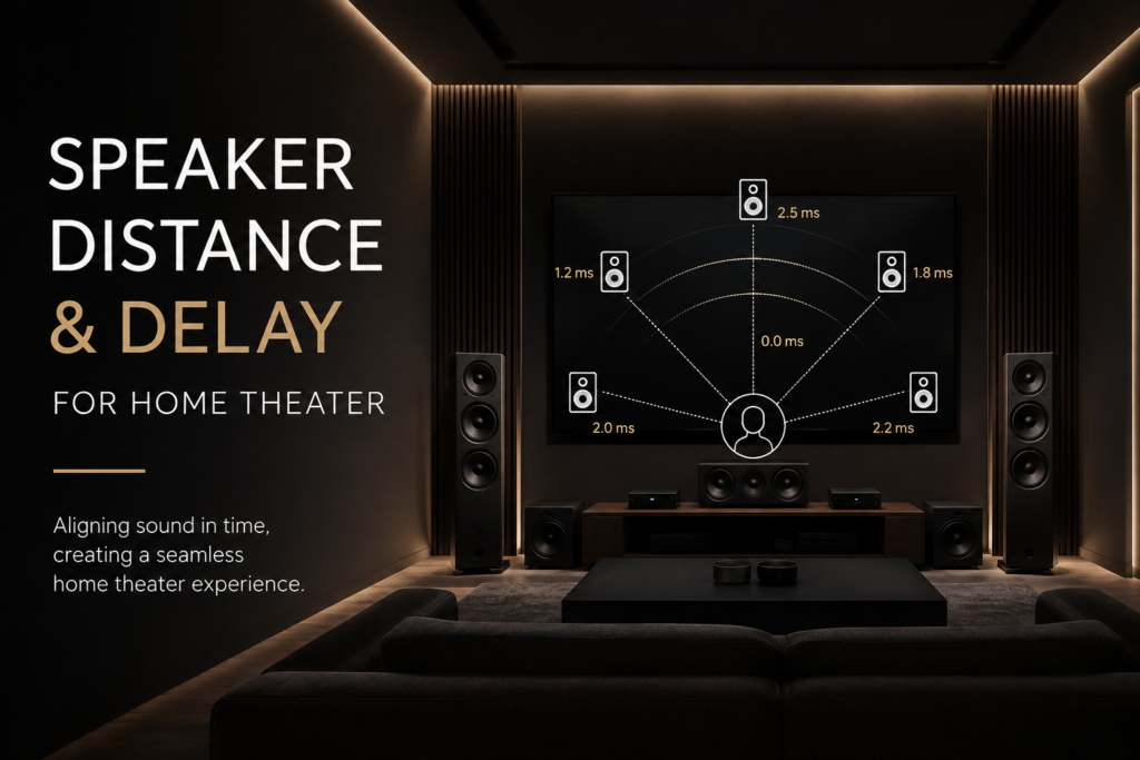 Speaker Distance & Delay สำหรับ Home Theater