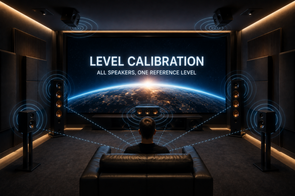 Speaker Level Calibration สำหรับ Home Theater