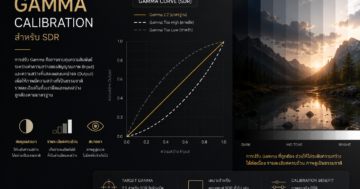 Gamma Calibration สำหรับ SDR ปรับระดับความสว่าง Shadow และ Midtone ให้ถูกต้อง