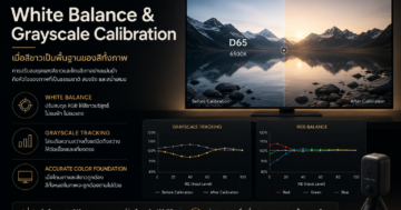 White Balance และ Grayscale Calibration การปรับสมดุล RGB ตามมาตรฐาน D65