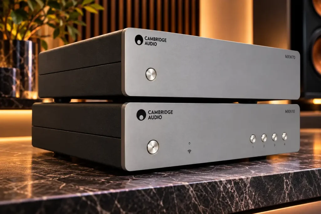 Cambridge Audio MXW70 จับคู่ MXN10 Network Streamer ชุด Compact Hi-Fi